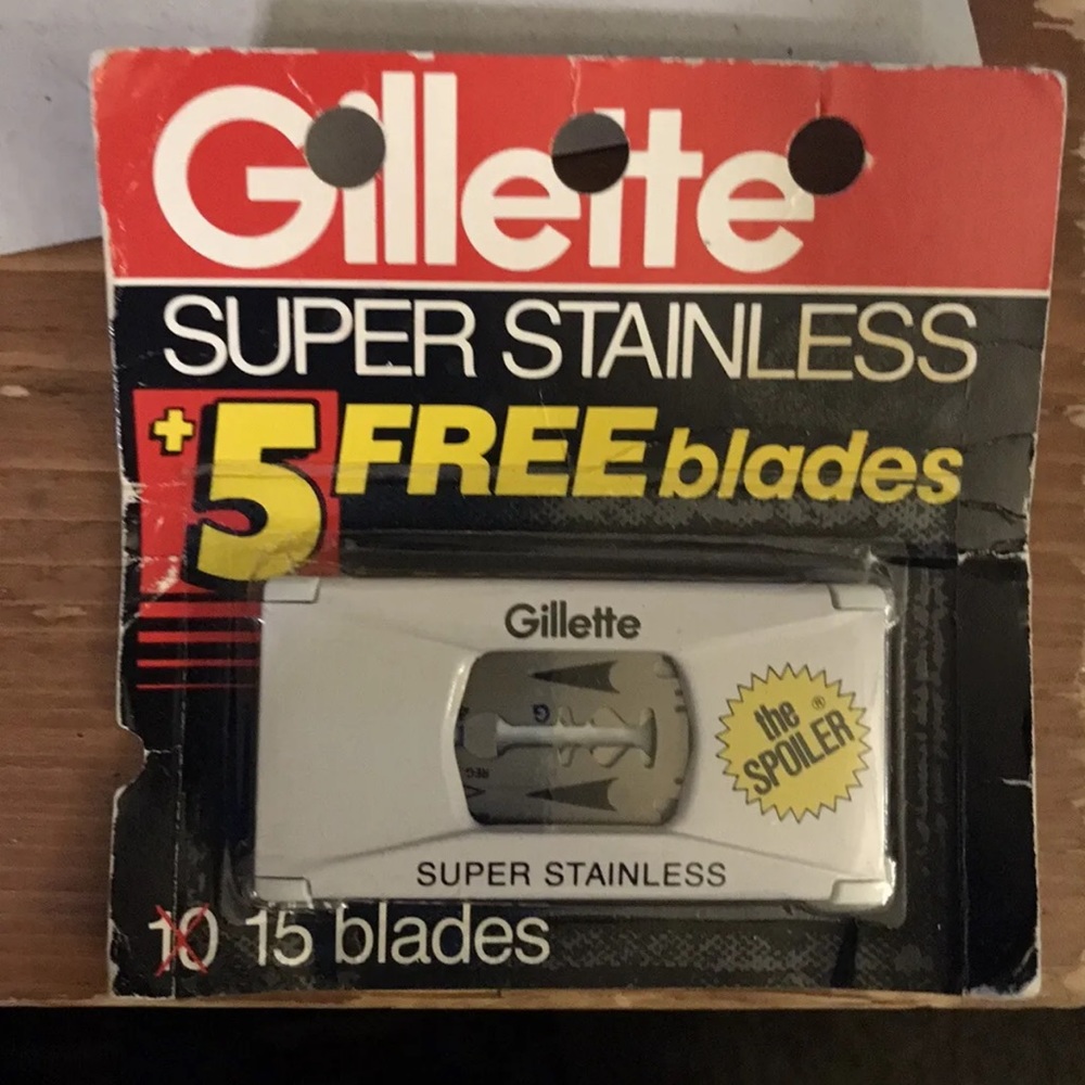 Gillette The Spoiler Super Stainless Steel blades